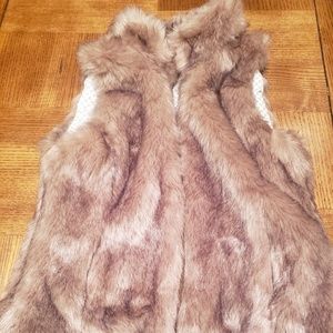 Zara girls outerwear collection fur vest